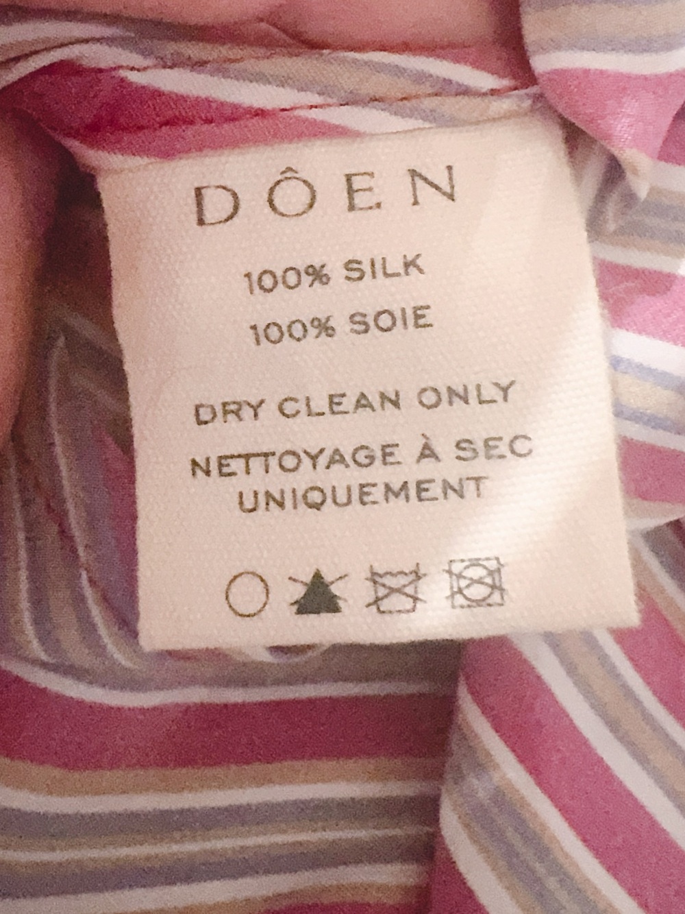 “rare” doen adelana silk dress le marais stripe XL - Picture 10 of 11